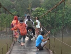 Sudah Tidak Layak, Jembatan Gantung Umaq Tukung Bakal Diperbaiki