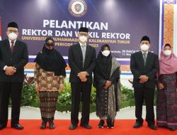 Bambang Setiaji Kembali Dilantik Jadi Rektor UMKT Periode 2021-2025