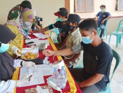 Pemdes Padang Jaya Gandeng Babinsa dab Bhabinkamtibmas Sukses Gelar Vaksinasi