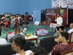 Ratusan Peserta dari Berbagai Kecamatan di Kukar Ikuti Kejuaraan Bulu Tangkis Bupati Cup