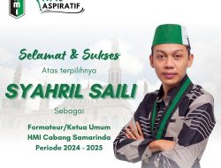 Mantan Ketua BEM FPIK Unmul Syahril Saili Terpilih Menjadi Ketua HMI Samarinda Periode 2024-2025