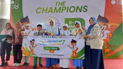 Akiyoshi Muhammad Riano Siswa SD Muhammadiyah 1 Samarinda Sabet Emas Story Telling OlympicAD VII Nasional