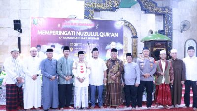 Pemkab Kukar Gelar Malam Nuzul Qur’an 17 Ramadhan 1445 Hijriah di Masjid Agung Sultan Sulaiman
