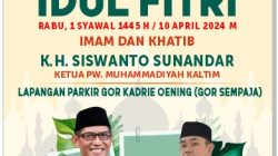 Tetapkan Sholat Idul Fitri 1445 H pada Rabu 10 April 2024, Muhammadiyah Kaltim Rilis Tempat Pelaksanaan Sholat Id se Kalimantan Timur